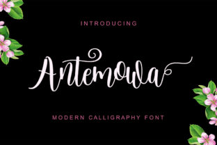 Antemowa Font: Elegant Script for Crafters