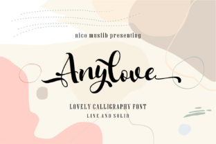 Anylove Font: Elegant Script for Crafters