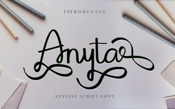 Anyta Handwritten Font for Crafters