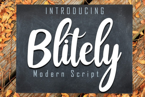 Blitely: A Modern Handwritten Typeface for Editors