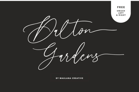 Dalton Gardens: A Modern Script Font for Makers