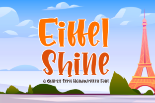Eiffel Shine: A Quirky Script Handwritten Font for Authentic Brands
