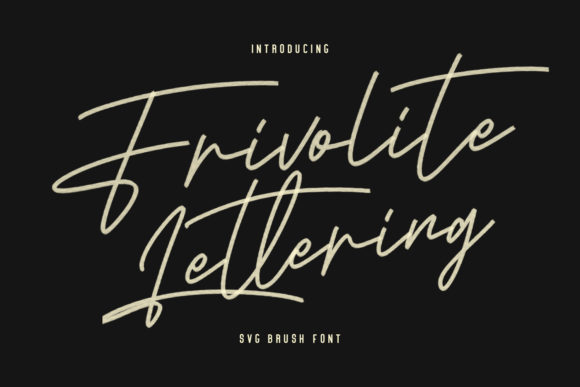 Frivolite Lettering: A Premium Script Font for Web Design
