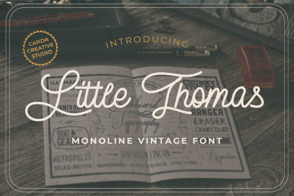 Little Thomas: A Vintage Handwritten Typeface for Elegant Branding