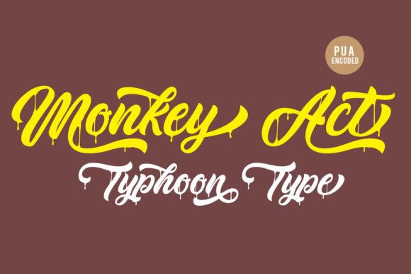 Monkey Act Font: Vintage Script for Social Media