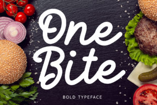 One Bite Font: Bold Handwritten Type for Digital Campaigns