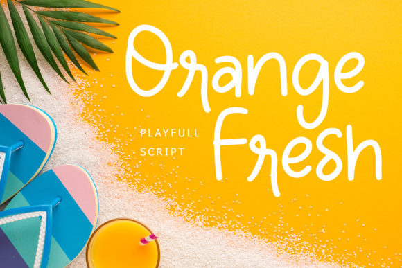 Orange Fresh: A Clean Handwritten Font for Business Branding