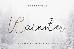 Rainster: The Elegant Script Font for Editorial Design