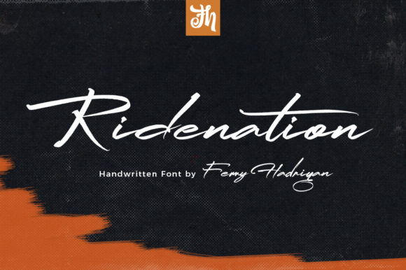 Ridenation Script Font for Crafters
