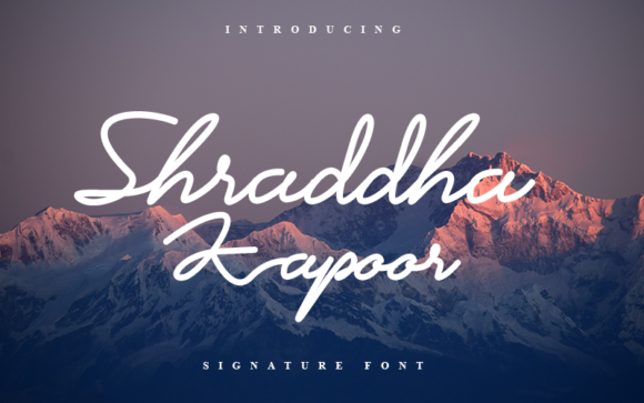 Shraddha Kapoor Font Review for Campaign Design