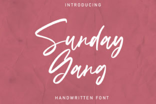 Sunday Gang: A Handwritten Typeface for Editorial Elegance